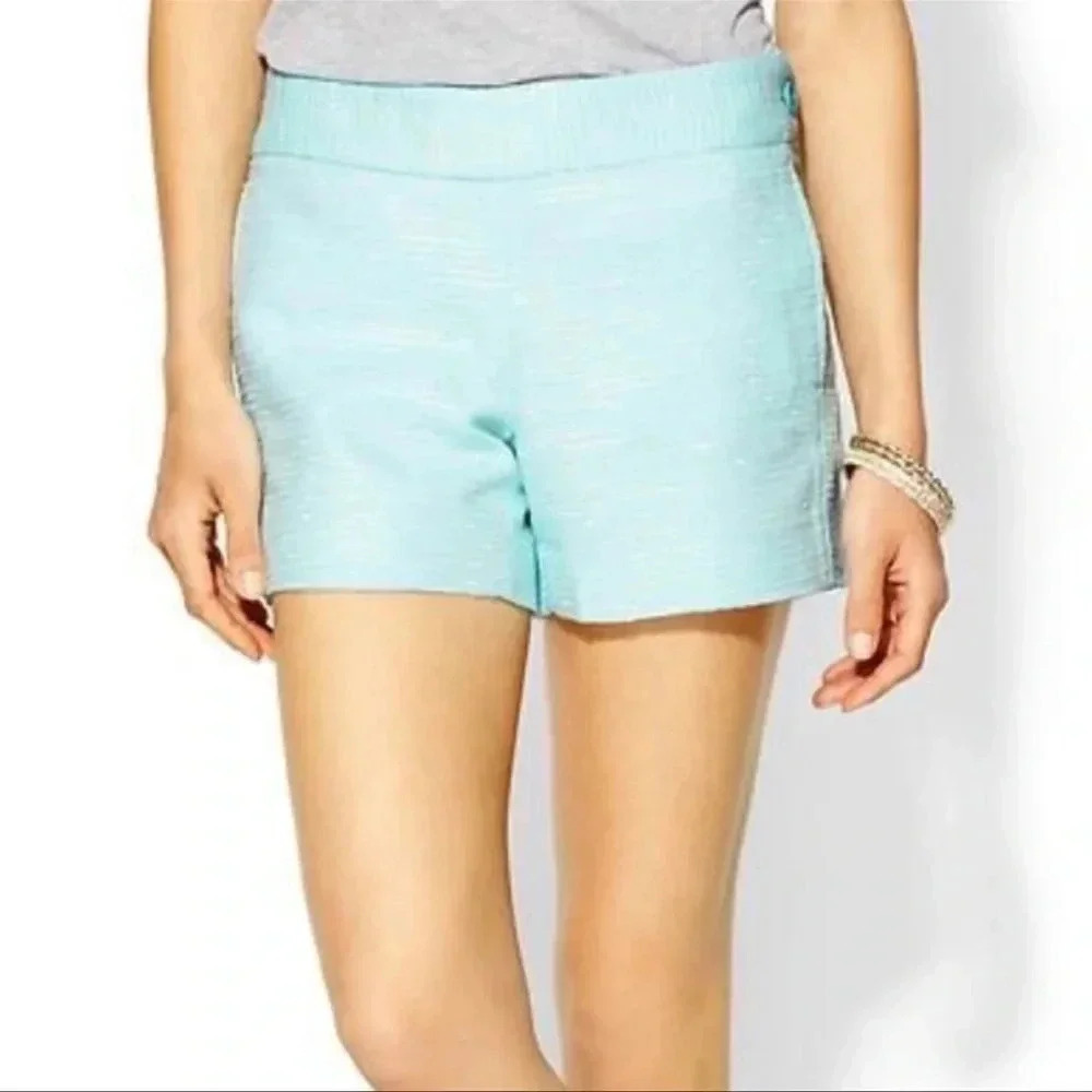 Lilly Pulitzer Blue Sloane Tweed Textured Shorts Size 2